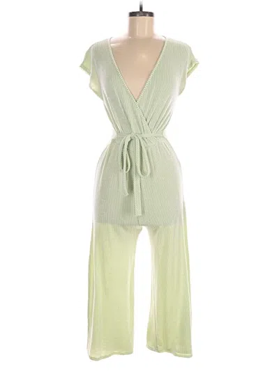 Pre-owned Caution To The Wind Jumpsuit In Green