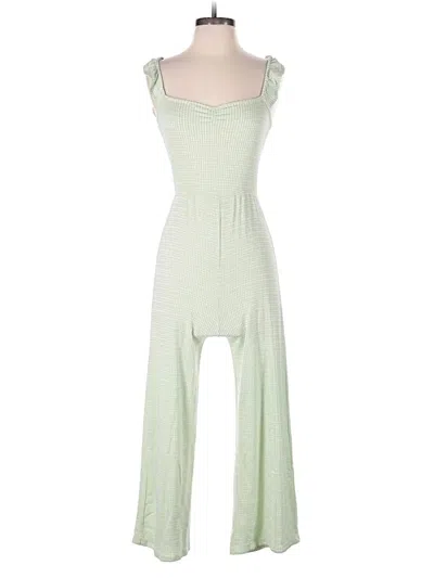 Pre-owned Caution To The Wind Jumpsuit In Green