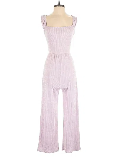 Pre-owned Caution To The Wind Jumpsuit In Purple