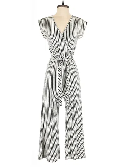 Pre-owned Caution To The Wind Jumpsuit In Silver