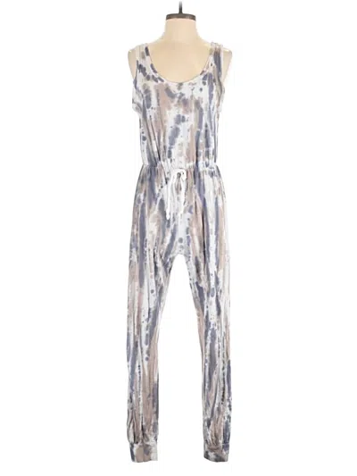 Pre-owned Caution To The Wind Jumpsuit In Silver
