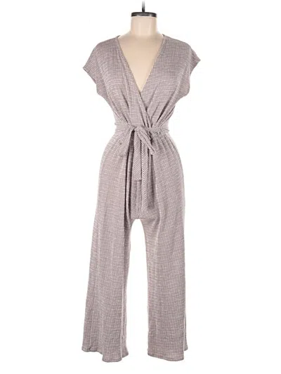 Pre-owned Caution To The Wind Jumpsuit In White