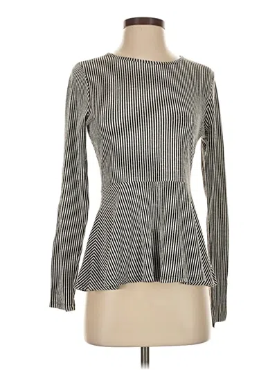 Pre-owned Caution To The Wind Long Sleeve T-shirt In Silver