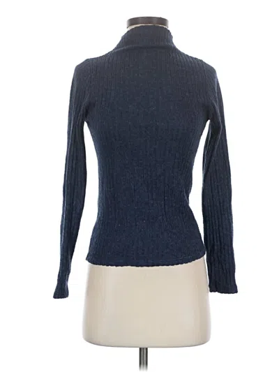 Pre-owned Caution To The Wind Long Sleeve Turtleneck In Blue