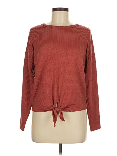 Pre-owned Caution To The Wind Pullover Sweater In Red