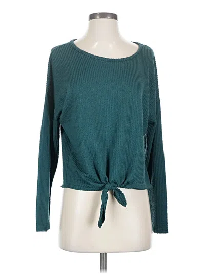 Pre-owned Caution To The Wind Pullover Sweater In Teal