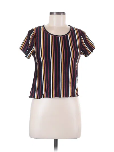 Pre-owned Caution To The Wind Short Sleeve T-shirt In Brown