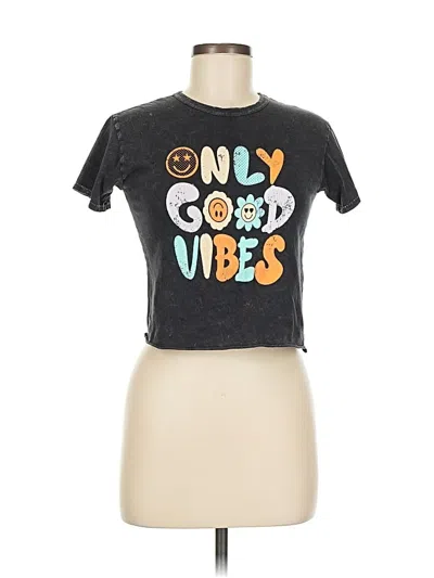 Pre-owned Caution To The Wind Short Sleeve T-shirt In Gray