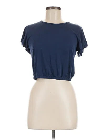 Pre-owned Caution To The Wind Short Sleeve T-shirt In Blue