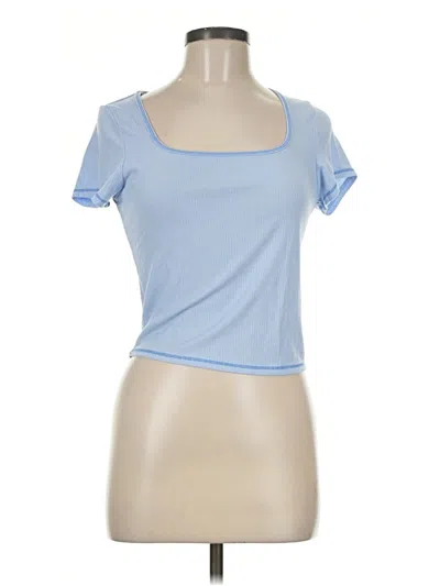 Pre-owned Caution To The Wind Short Sleeve T-shirt In Blue