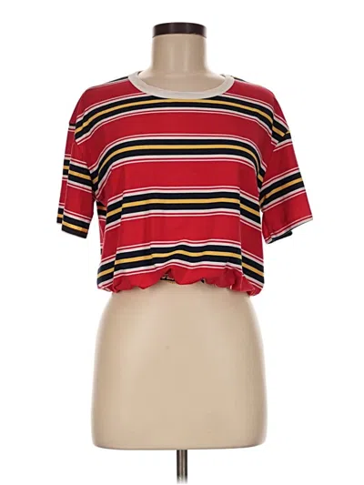 Pre-owned Caution To The Wind Short Sleeve T-shirt In Red