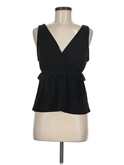 Pre-owned Caution To The Wind Sleeveless Blouse In Black