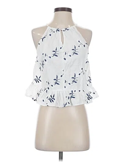 Pre-owned Caution To The Wind Sleeveless Blouse In White