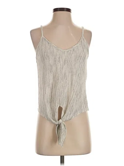 Pre-owned Caution To The Wind Sleeveless Top Gray Halter Neckline Tops