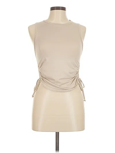 Pre-owned Caution To The Wind Sleeveless T-shirt In Brown