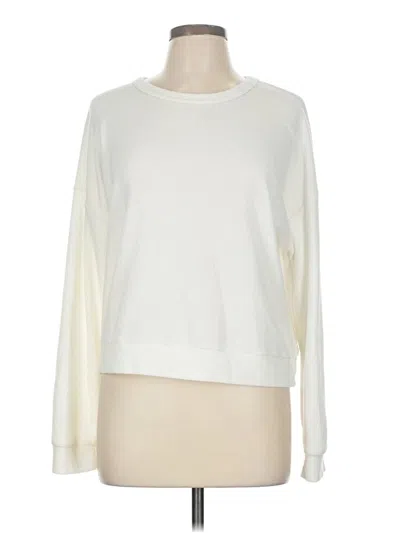 Pre-owned Caution To The Wind Sweatshirt In White