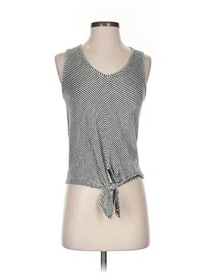 Pre-owned Caution To The Wind Tank Top Black Plunge Neckline Tops