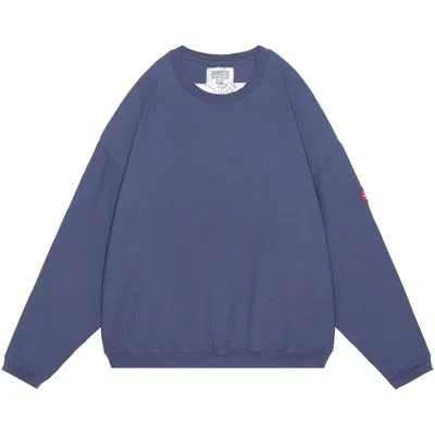 Pre-owned Cav Empt As 1tower Gauze Crewneck 'blue' | Men's Size L