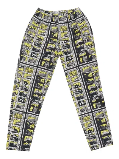 Cav Empt City-print Trousers In Black