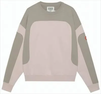 Cav Empt Color-block Long-sleeve T-shirt With Graphic Detail In Gray