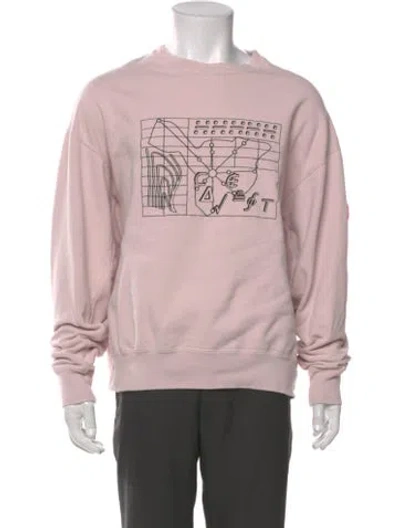 Pre-owned Cav Empt Graphic Print Crew Neck Sweatshirt In Pink