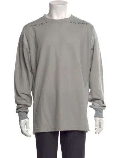 Pre-owned Cav Empt Graphic Print Crew Neck T-shirt In Grey