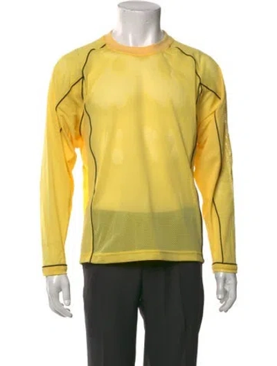 Pre-owned Cav Empt Graphic Print Long Sleeve Shirt In Yellow