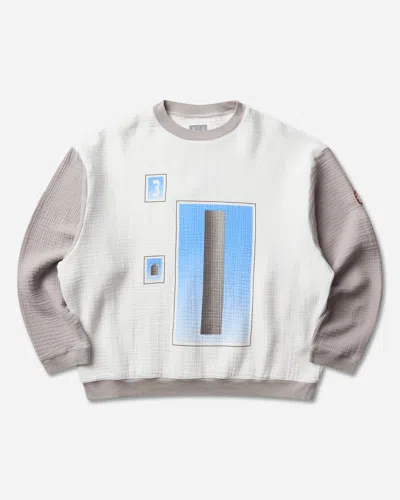 Cav Empt Men S As Cylinder Gauze Crewneck Sweatshirt In White