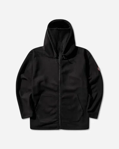 Cav Empt Men S Attached Hood Zip Up Fleece Jacket In Black