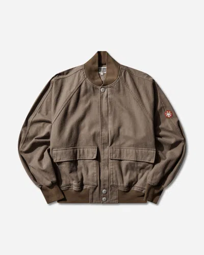 Cav Empt Men S Cotton Flannel Zip Jacket In Brown