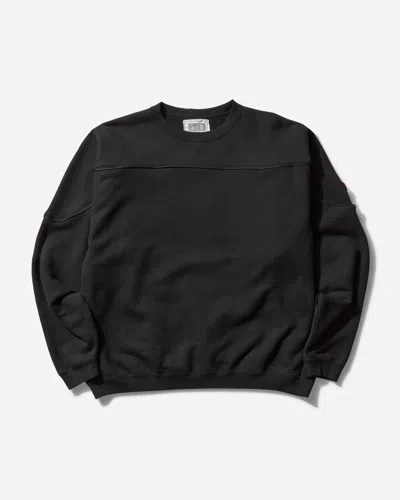 Cav Empt Men S Cotton Track Crewneck Sweatshirt In Black