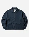 Cav Empt Men S Dbl Knit Collared Zip Up Sweatshirt Navy In Blue