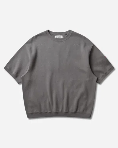 Cav Empt Men S Dbl Knit Shortsleeve Crewneck Sweatshirt Khaki In Gray