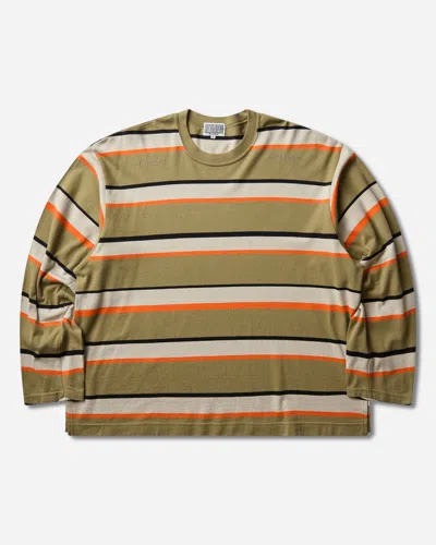 Cav Empt Men S Distinction Stripe Longsleeve T-shirt In Green