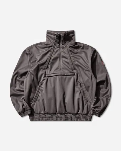 Cav Empt Men S Fleece Back Half Zip Jacket In Gray