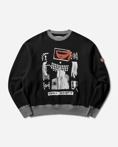 Cav Empt Men S Lips Display Crewneck Sweatshirt In Black