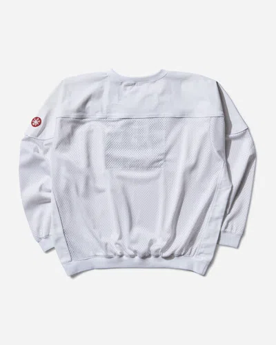 Cav Empt Men S Mesh Track Crewneck Top In White