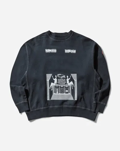 Cav Empt Men S Overdye Md Machines Crewneck Sweatshirt In Black