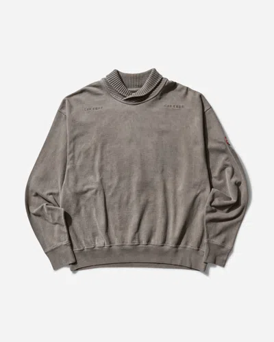 Cav Empt Men S Overdye Overlap Light Crewneck Sweatshirt In Brown