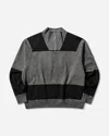 Cav Empt Men S Overdye Stripe Half Zip Sweatshirt In Gray