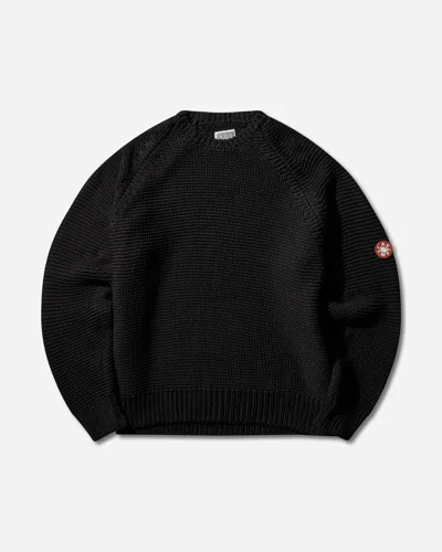 Cav Empt Men S Raglan Sleeve Cotton Knit Sweater In Black