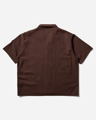 Cav Empt Men S Soft Cw Short Sleeve Open Shirt In Brown