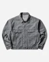 Cav Empt Men S Washed Black Denim Trucker Jacket In Gray
