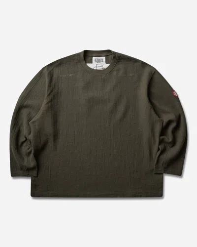 Cav Empt Men S Washed Cl Longsleeve T-shirt Khaki In Green