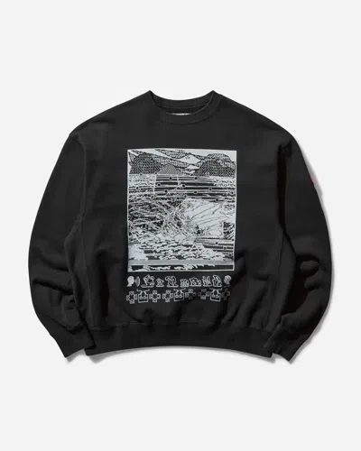 Cav Empt Men S Washed Fk Hyperferma Crewneck Sweatshirt In Black