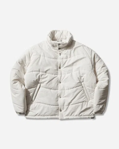 Cav Empt Men S Wave Stitch Puffer Jacket In White