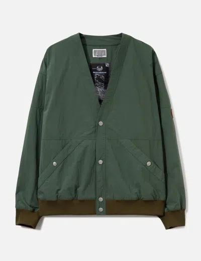 Cav Empt Nylon Cardigan In Green
