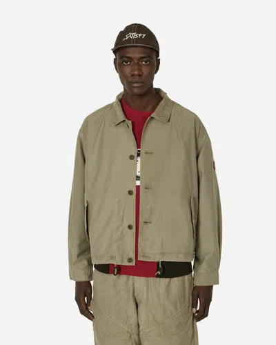 Cav Empt Overdye Light Cotton Button Jacket Khaki In Green