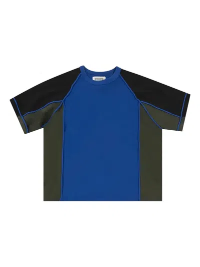 Cav Empt Panelled Short-sleeve T-shirt In Blue