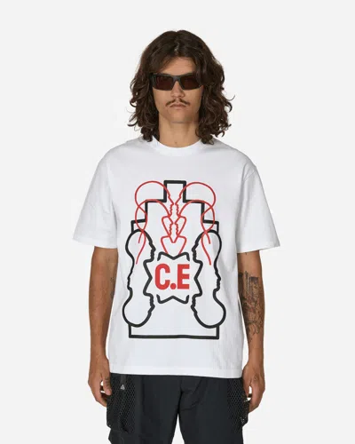 Cav Empt Wb Ziggurat Heads Ii Star C.e Red T-shirt In White